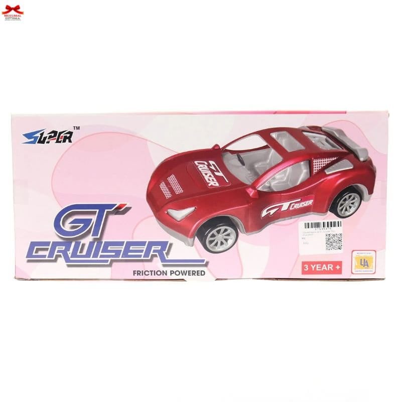 GT Cruiser Friction Powered Red Toy Car Premium Kids Motumal-motumal