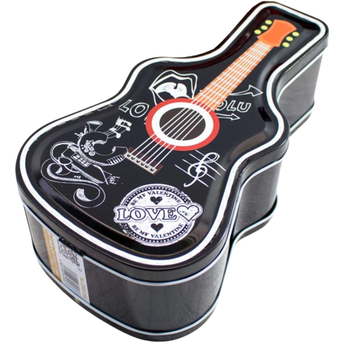 Guitar Shaped Red Metal Money Bank Locking Coin Saver Motumal-motumal