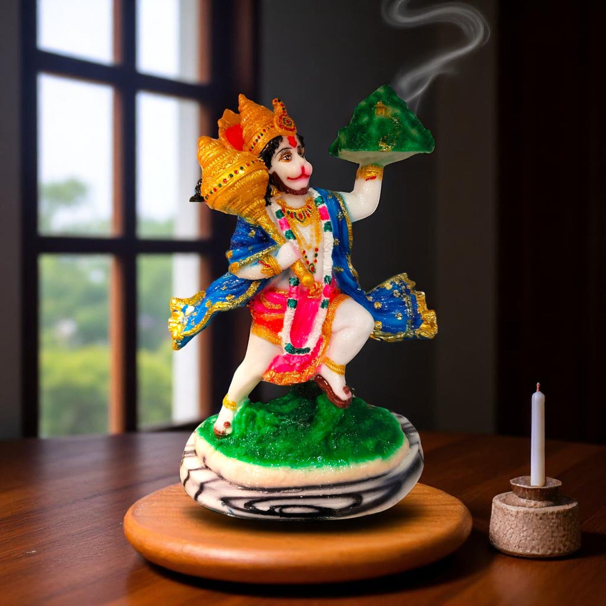 Hanuman Sanjeevani Idol Showpiece Home Shrine Decor Motumal-motumal