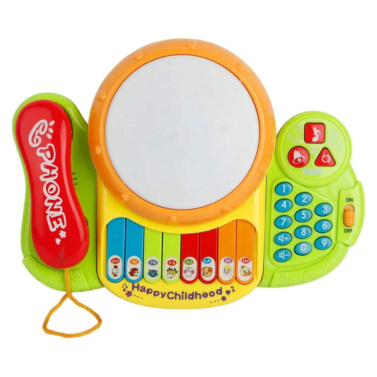 Happy Childhood Music Drum Phone Toy Toddlers Motumal-motumal