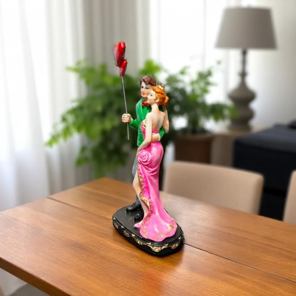 Artistic Diagonal View of Hearts Together Romantic Showpiece for Gifting