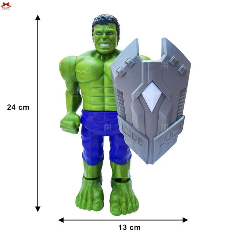 Hulk Action Figure Rotating Light Sound Shield Projection Motumal-motumal