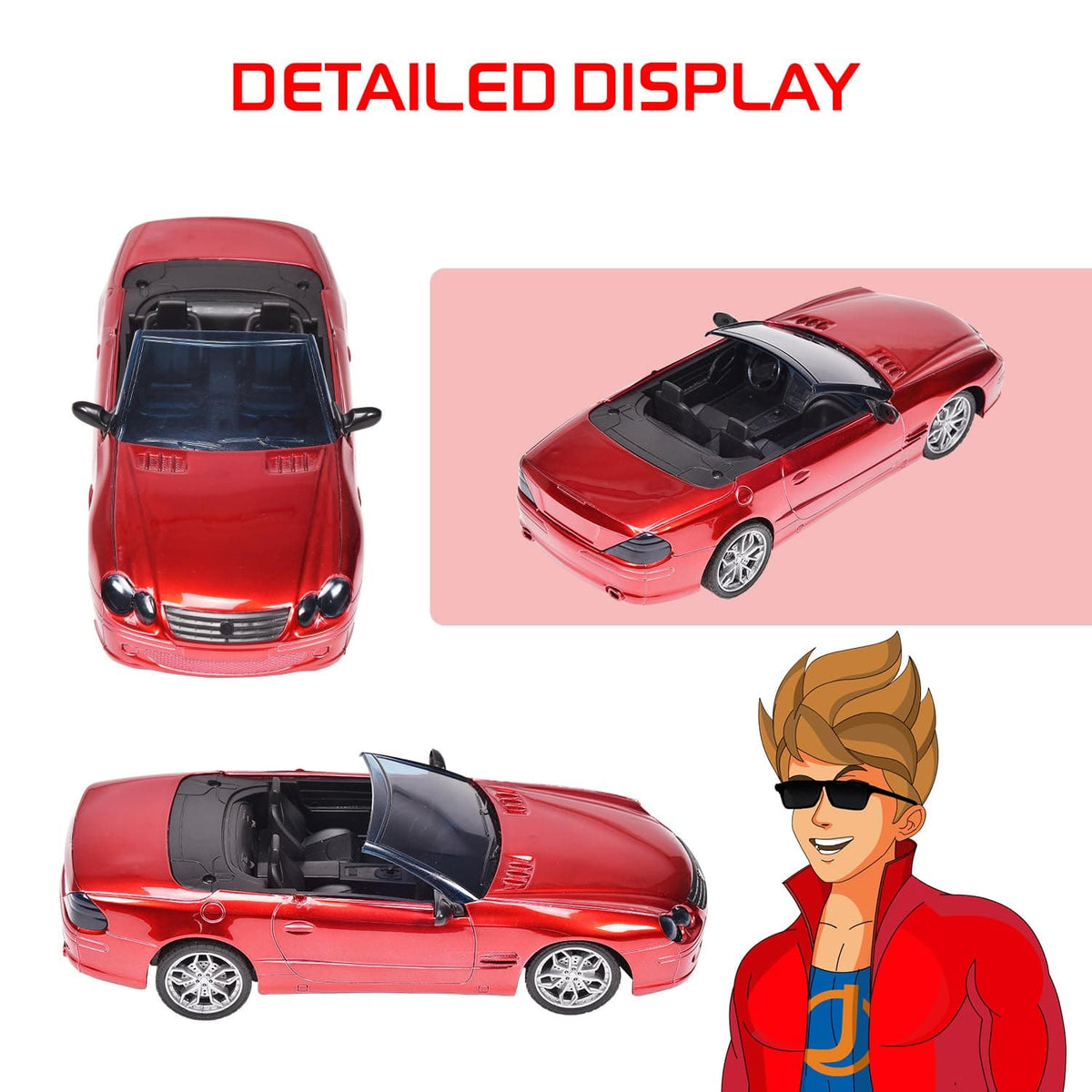 JAKS Falcon 777 RC Car Metallic Red Remote Control Motumal-motumal