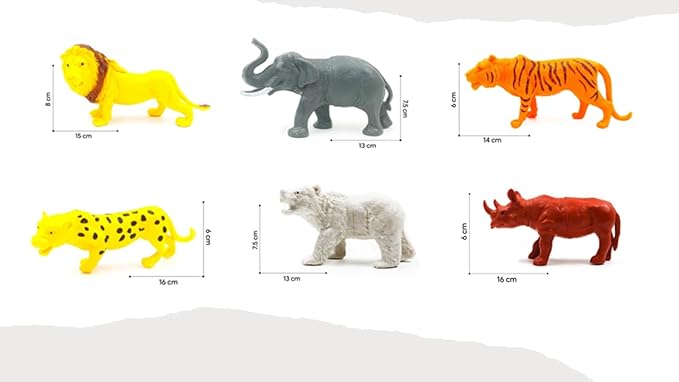 Jungle Adventure Large Animal Toy Figures Kids Motumal-motumal