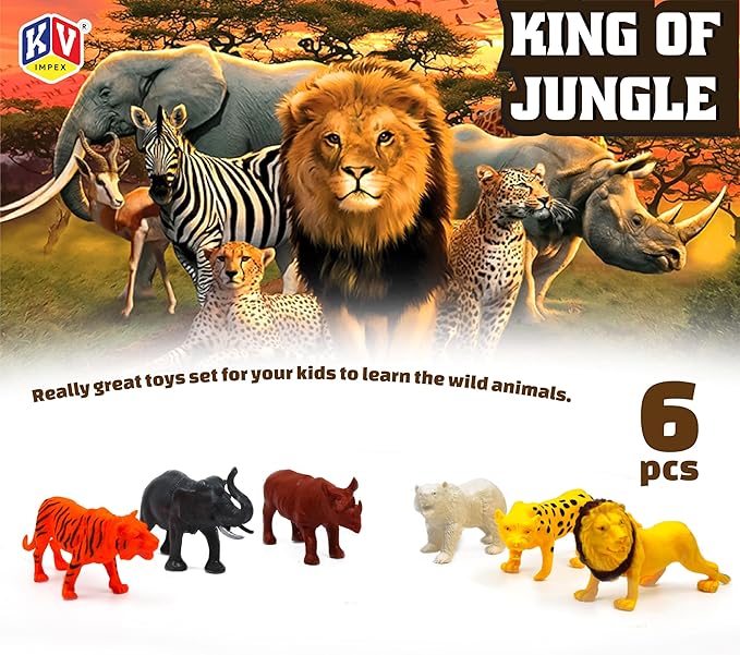 Jungle Adventure Large Animal Toy Figures Kids Motumal-motumal