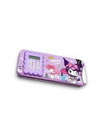 Kawaii Kuromi My Melody Magnetic Pencil Box Calculator Motumal-motumal