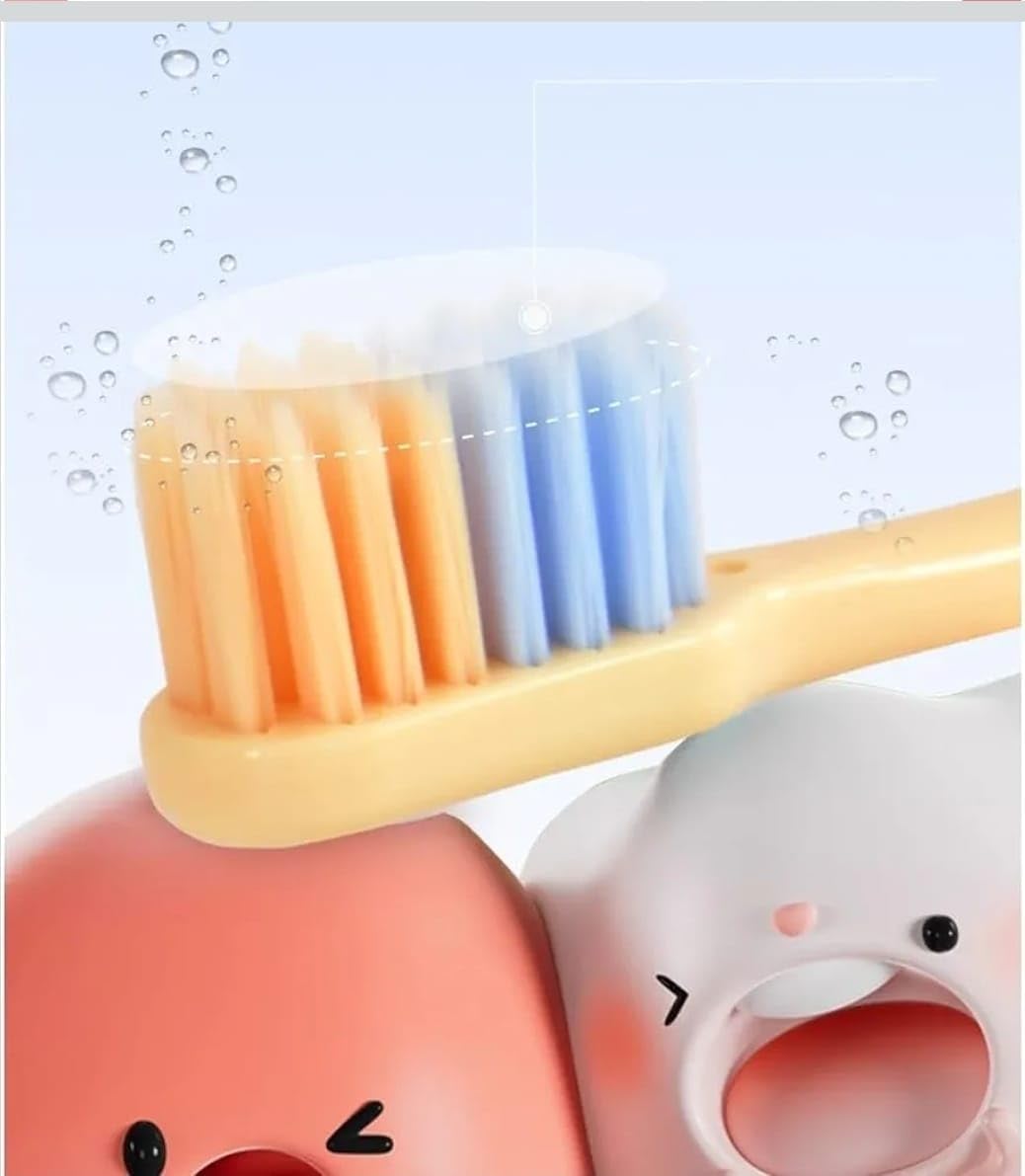 Kids Cartoon Lion Toothbrush Soft Bristles Fun Dental Care Motumal-motumal