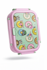 Kids Donut Themed Bento Box Lunch Container Colorful Motumal-motumal
