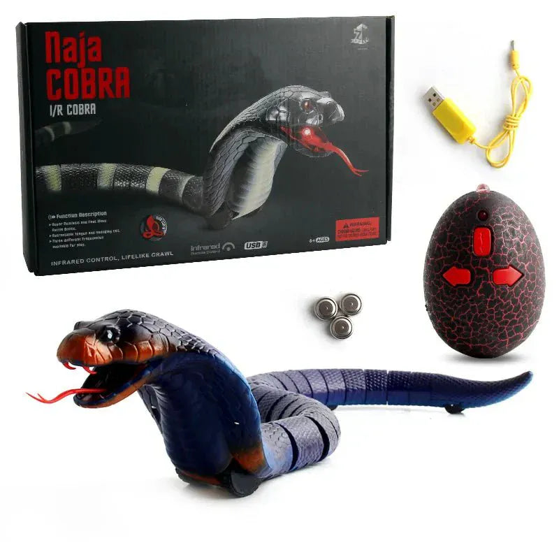 Kids Electric Remote Control Rattlesnake Cobra Toy Infrared RC Motumal-motumal