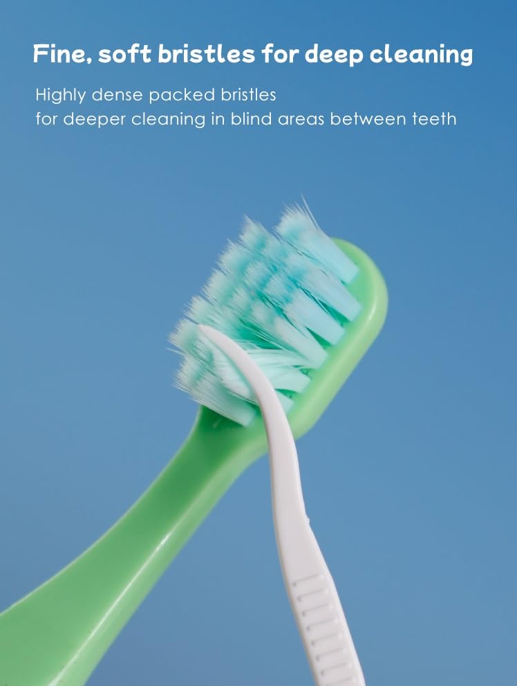 Kids Soft Bristle Toothbrushes Trio Ages 3 To 6 Motumal-motumal