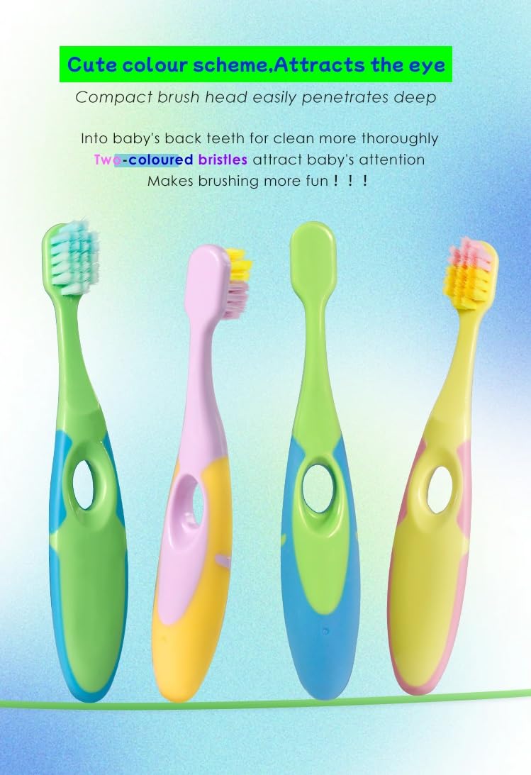 Kids Soft Bristle Toothbrushes Trio Ages 3 To 6 Motumal-motumal