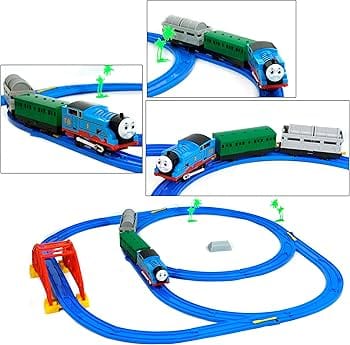 Kids Toy Train Track Engine Battery Operated Light Sound Motumal-motumal