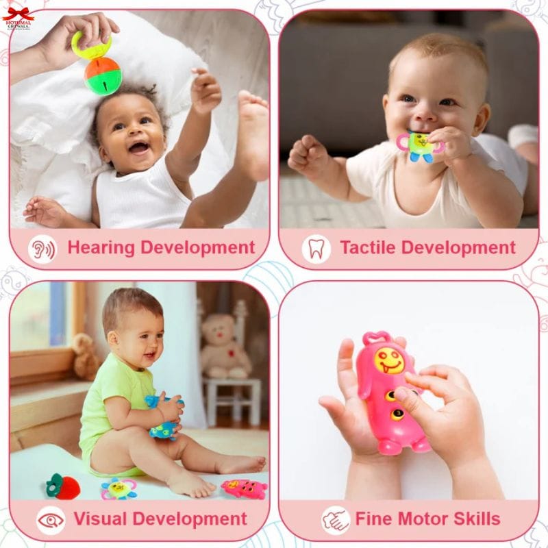 Kinder Rattles Teethers Baby Toys BPA Free Non Toxic-motumal