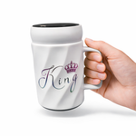 King Crown Ceramic Mug Royal Design Dishwasher Safe Gift Motumal-motumal