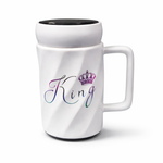 King Crown Ceramic Mug Royal Design Dishwasher Safe Gift Motumal-motumal