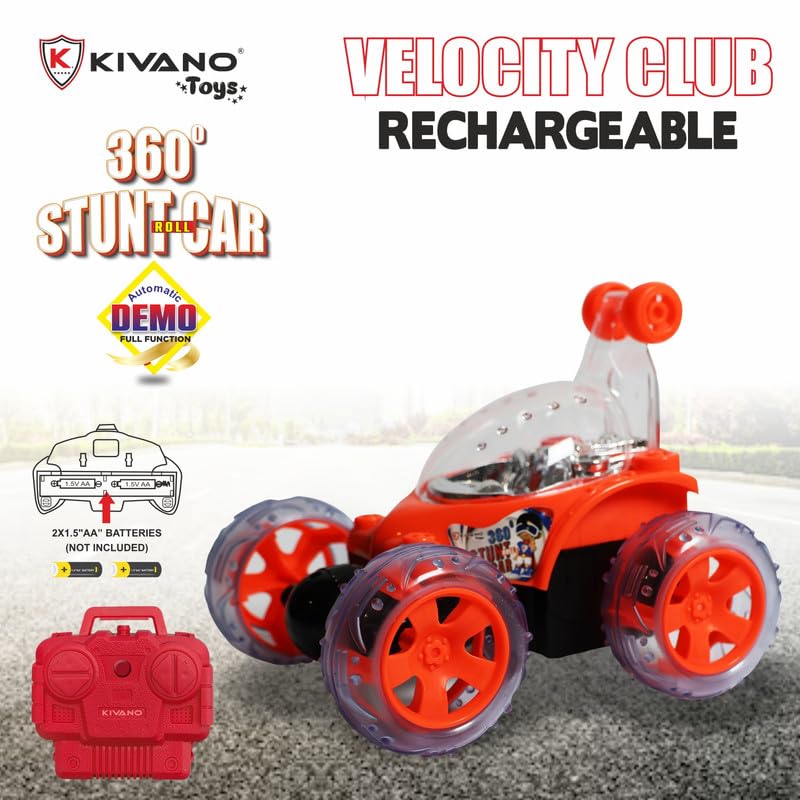 Kivano PRO 360° Rechargeable RC Stunt Car Lights Music Motumal-motumal