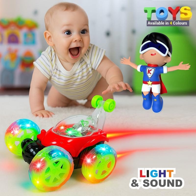 Kivano PRO 360° Rechargeable RC Stunt Car Lights Music Motumal-motumal