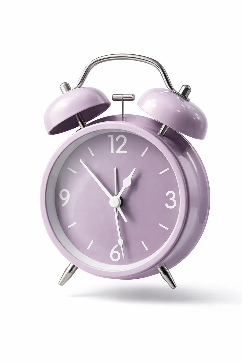 Lavender Twin Bell Alarm Clock Bedroom Decor Motumal-motumal