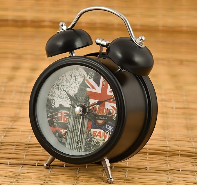 London Twin Bell Alarm Clock Heavy Sleepers Motumal-motumal
