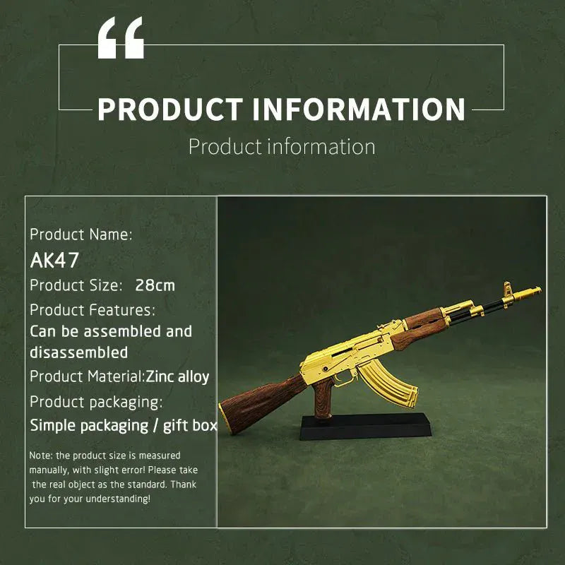LT 1:3 Scale Diecast Metal Rifle Model Build Kit Motumal-motumal