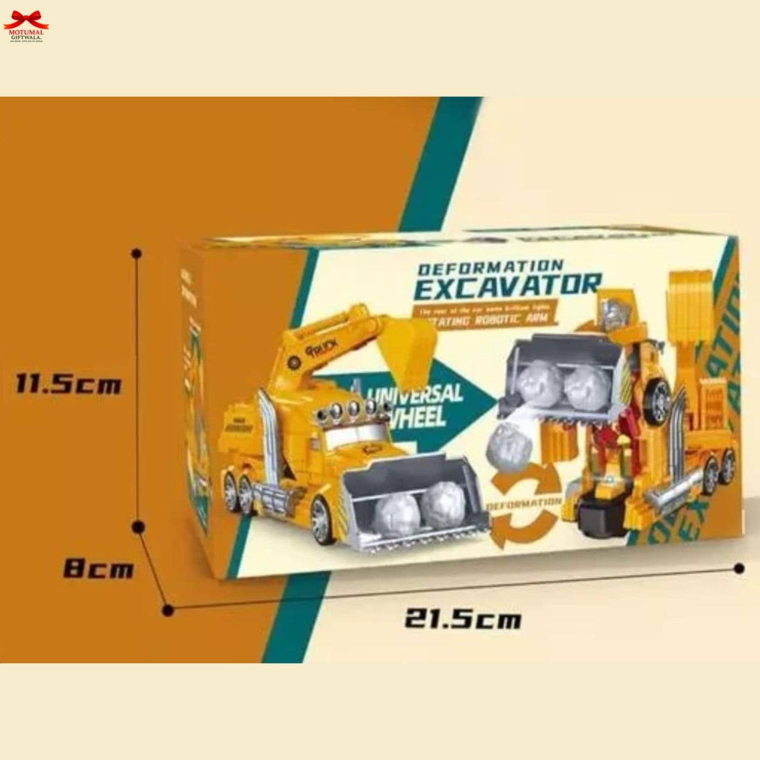 Lumo Deformation Dump Truck Robot Toy Lights Motumal-motumal