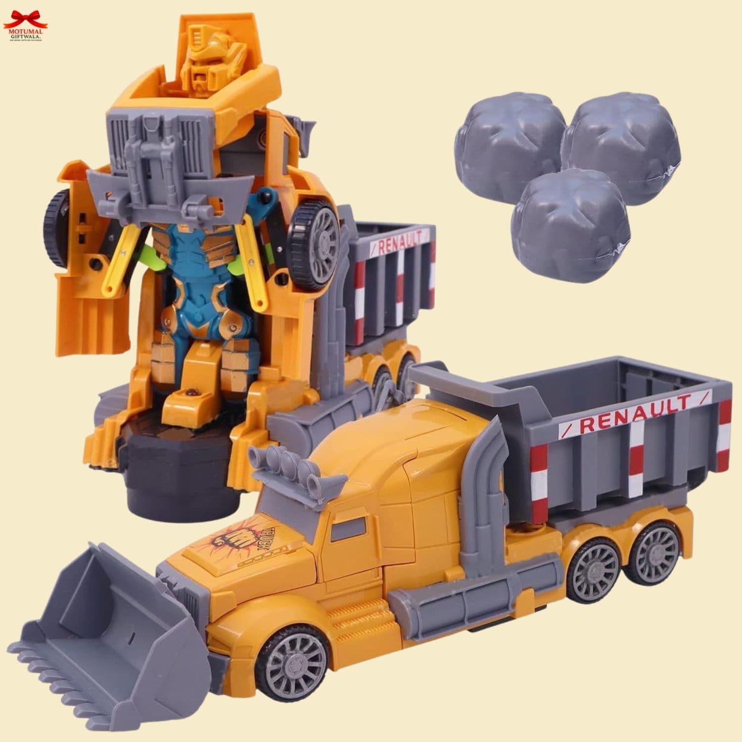 Lumo Deformation Dump Truck Robot Toy Lights Motumal-motumal