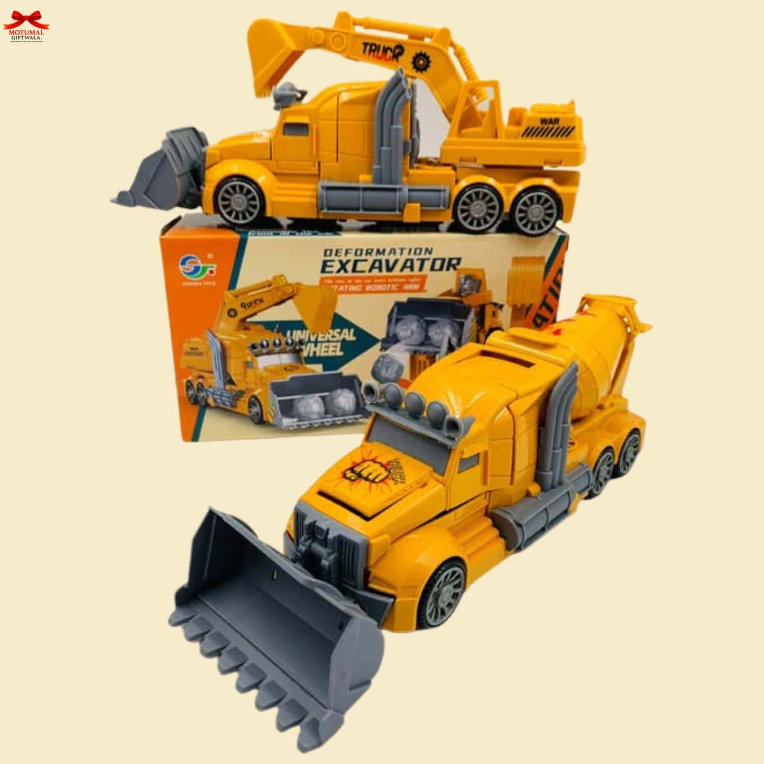 Lumo Deformation Dump Truck Robot Toy Lights Motumal-motumal