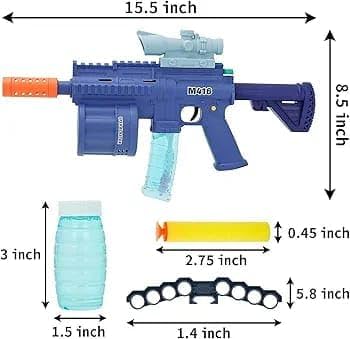 M416 Foam Blaster Toy 3in1 Bubble Maker Light Music Motumal-motumal