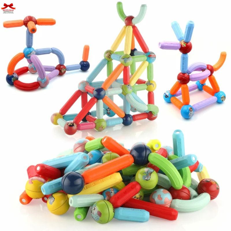 Magnetic Building Blocks Kids Chanak STEM Toy Educational-motumal