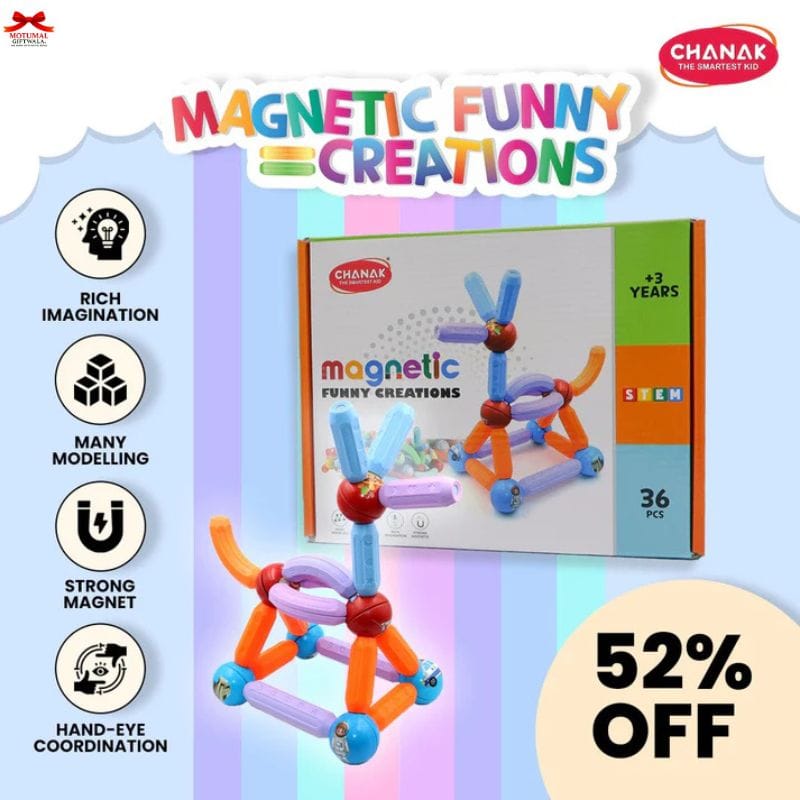Magnetic Building Blocks Kids Chanak STEM Toy Educational-motumal