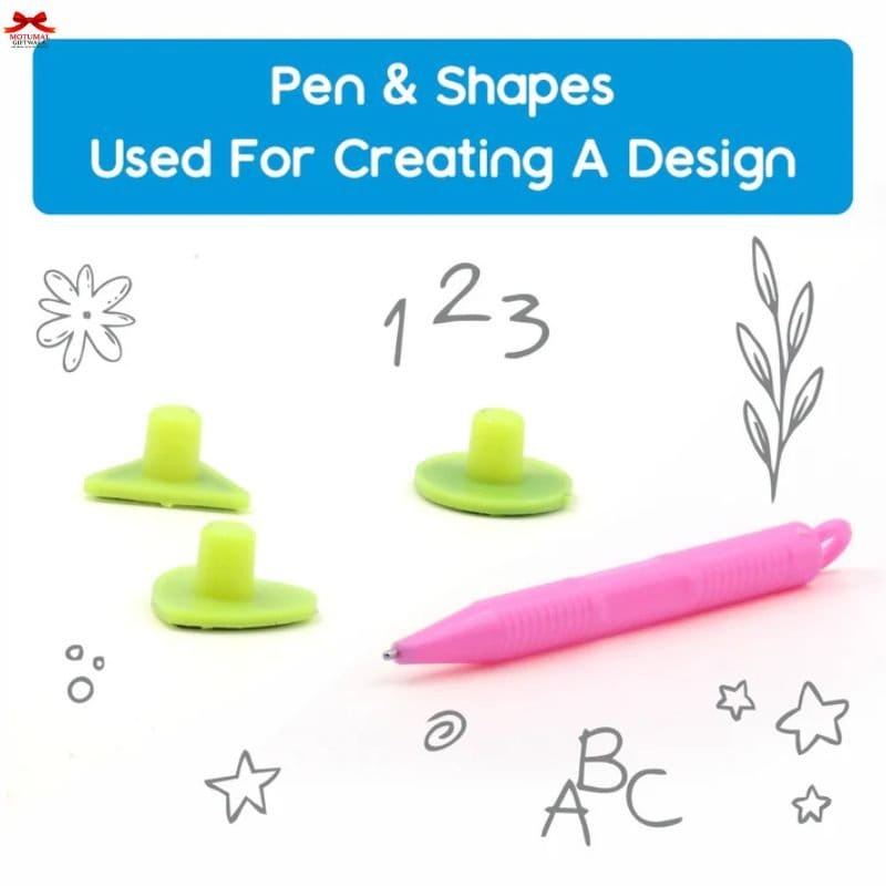 Magnetic Slate Board Kids Erasable Writing Pad Shape Stamps Motumal-motumal