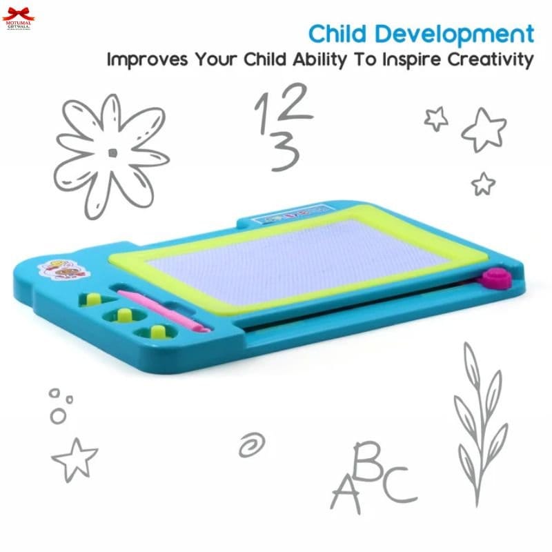 Magnetic Slate Board Kids Erasable Writing Pad Shape Stamps Motumal-motumal