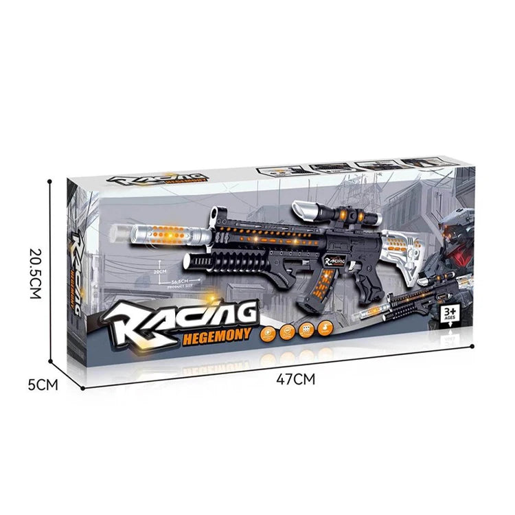 Hot Sale Plastic Flash Gun Toy – Battery Operated Kids Electric Toy Gun with Light & Sound Effects for Boys