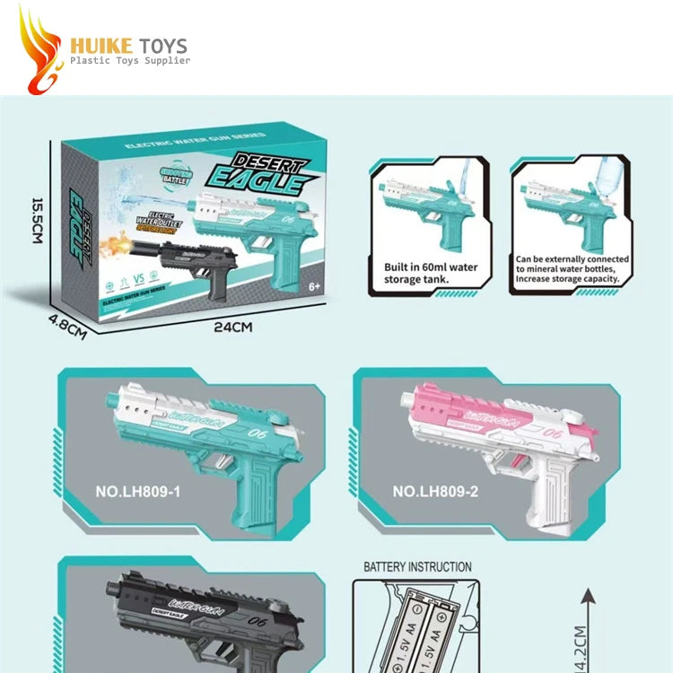 2025 Cheap Summer Outdoor Beach Water Fight Toy – Internet Red Desert Eagle Manual Water Gun (Durable Plastic)