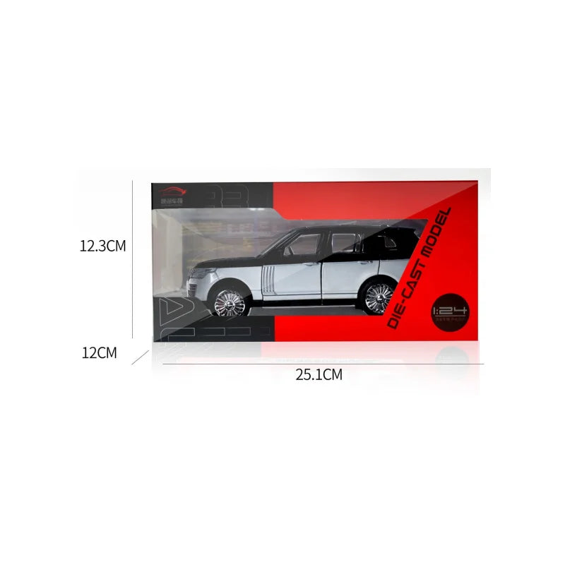 Range Rover Diecast Alloy Car Model with Sound & Light – 1:24 Scale SUV Toy for Boys