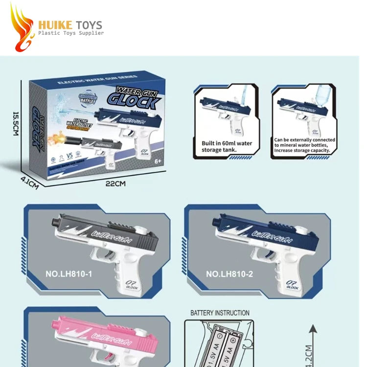 2025 Cheap Summer Outdoor Beach Water Fight Toy – Internet Red Desert Eagle Manual Water Gun (Durable Plastic)