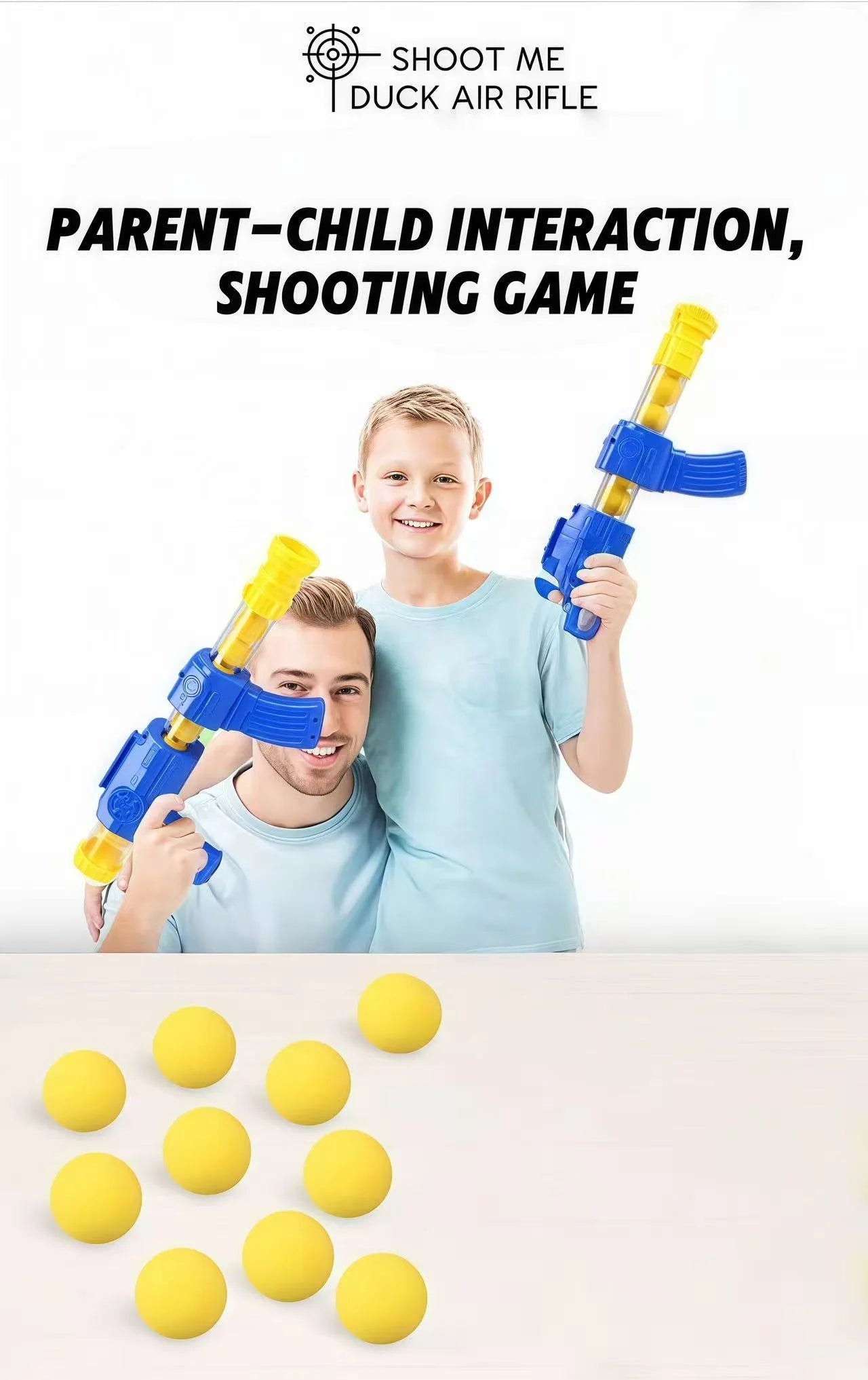 Customized Air-Powered Soft Bullet & Foam Ball Shooting Target Game Set – Electric Plastic Cup Target Toy for Kids & Boys