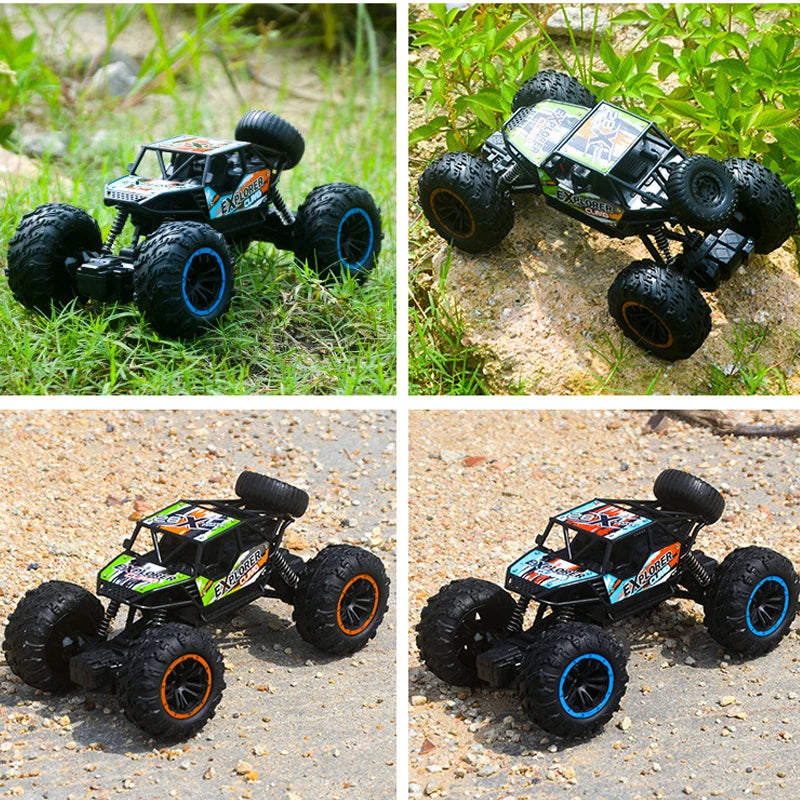 Large Size 4x4 RC Off-Road Car with 45° Uphill Climbing – All Terrain Remote Control Vehicle with TPR Anti-Skid Tires for Boys
