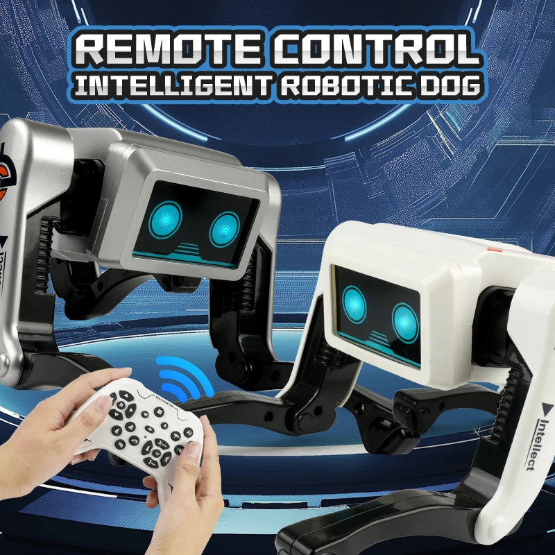 AI Intelligent Smart Robot Dog Toy – Voice Command & Mobile Phone Remote Control with Language Interaction & Programming