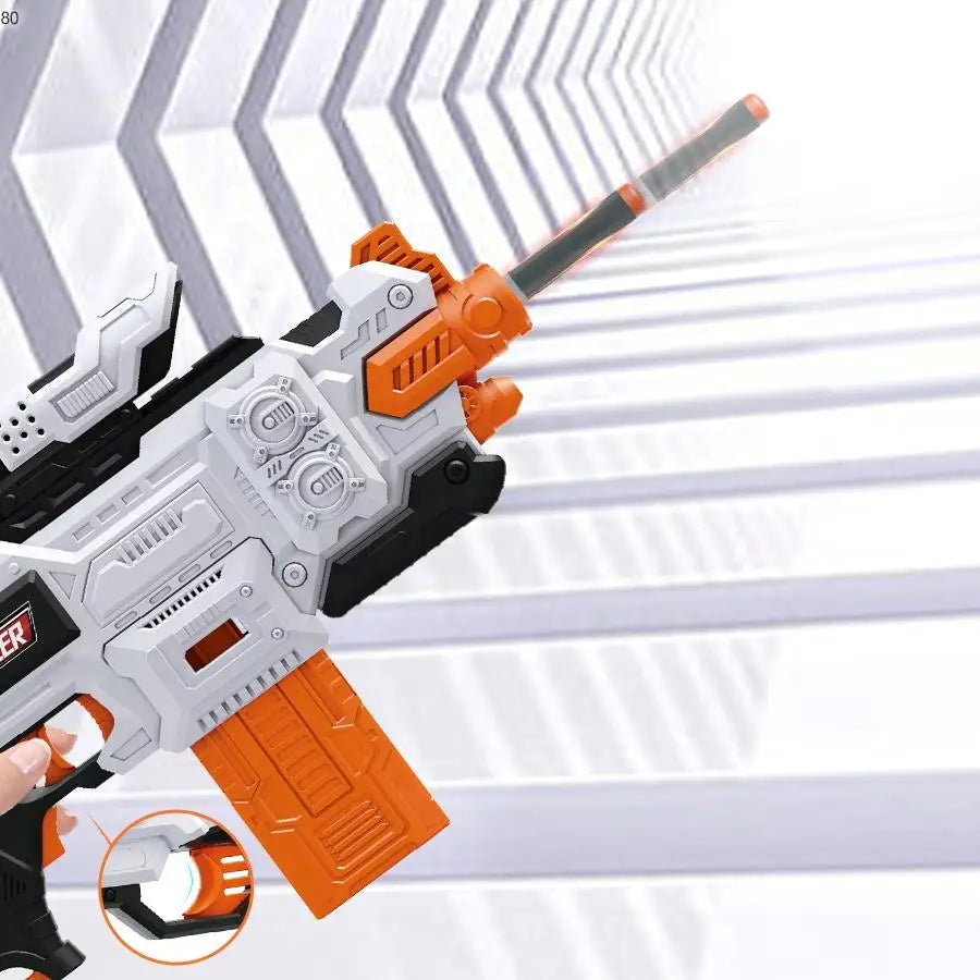 Long Range Shooting Electric Soft Bullet Machine Gun – 2024 New Plastic Automatic Toy Gun for Kids | Soft Foam Dart Blaster