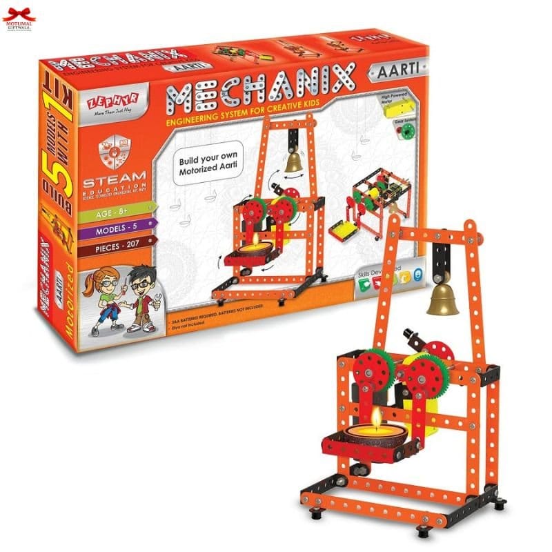 Mechanix Aarti Motorised Real Aarti Model STEM Toy Kids Motumal-motumal