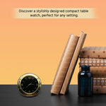 Metal Round Analog Quartz Desk Clock Rust Resistant Steel Motumal-motumal