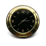 Metal Round Analog Quartz Desk Clock Rust Resistant Steel Motumal-motumal