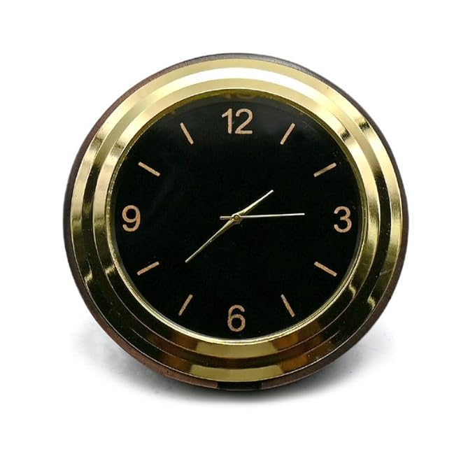 Metal Round Analog Quartz Desk Clock Rust Resistant Steel Motumal-motumal