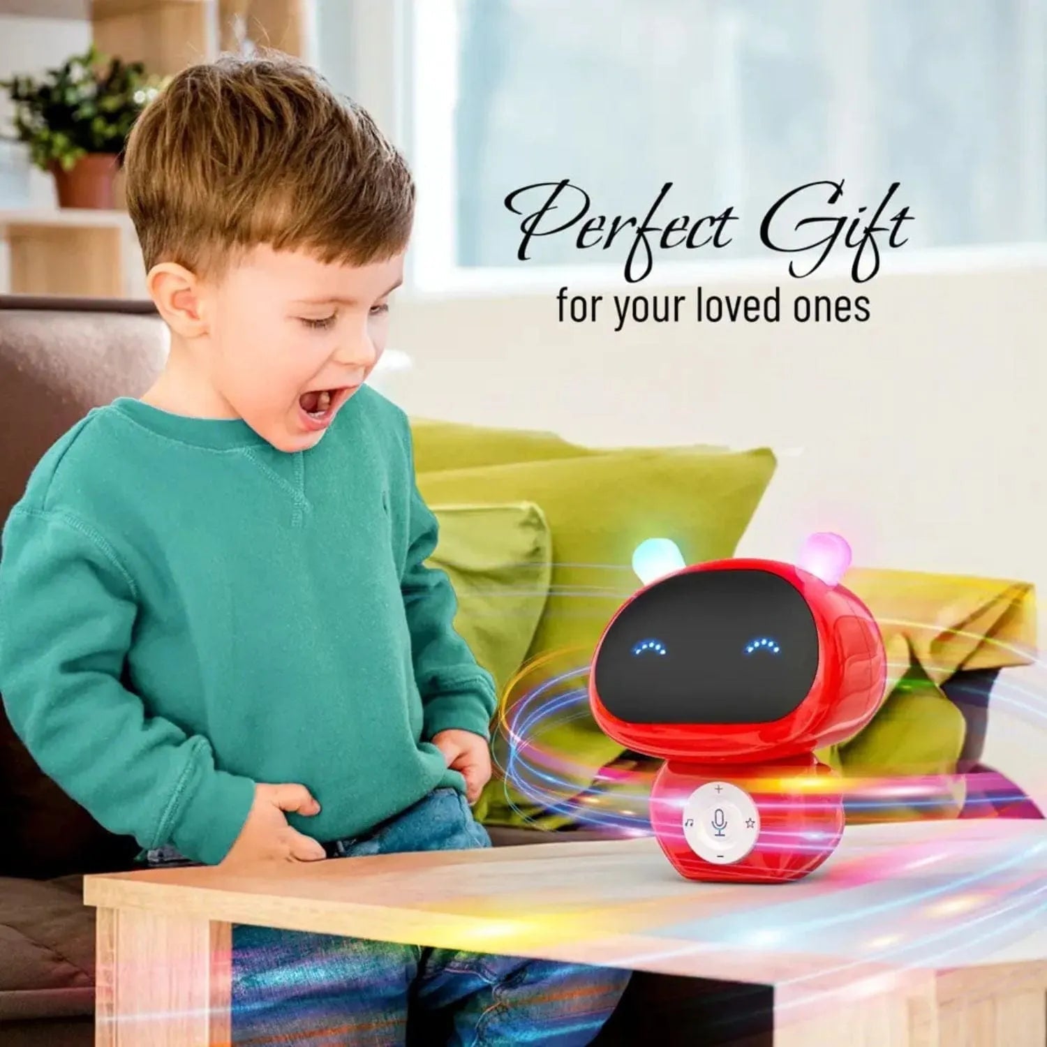 Mr Robot Interactive Talking Toy Voice Changer LED Lights Motumal-motumal