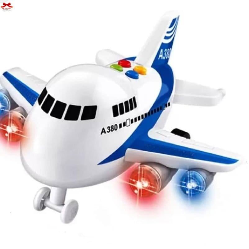Musical Aeroplane Toy Light Plane Kids A380 Lights Music Motumal-motumal