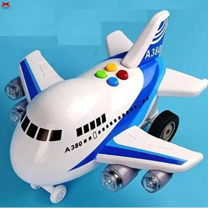 Musical Aeroplane Toy Light Plane Kids A380 Lights Music Motumal-motumal