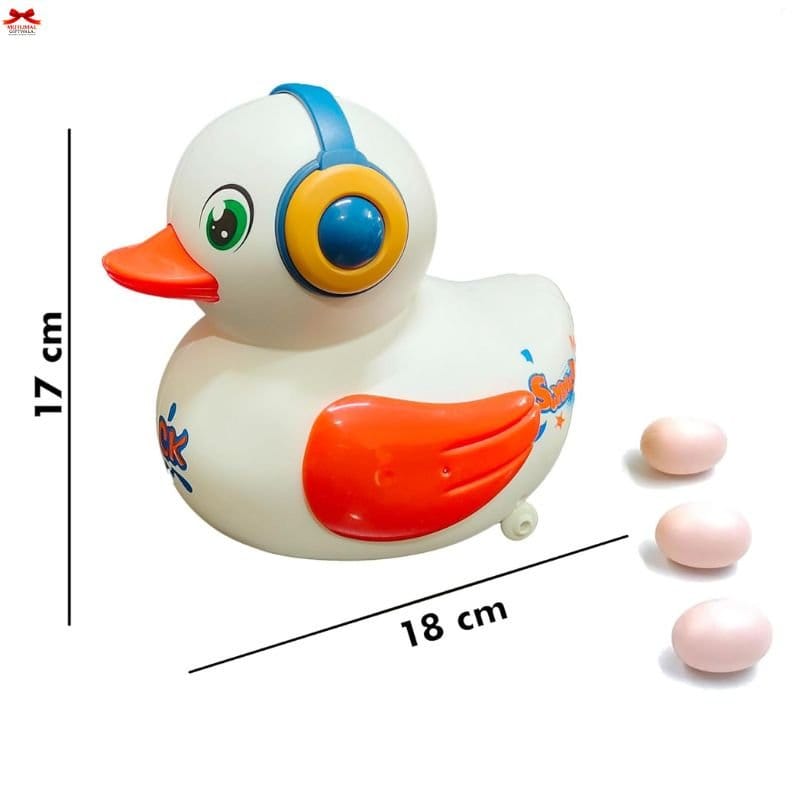 Musical Duck Egg Laying Toy Colorful Lights Music Fun Motumal-motumal