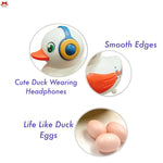 Musical Duck Egg Laying Toy Colorful Lights Music Fun Motumal-motumal
