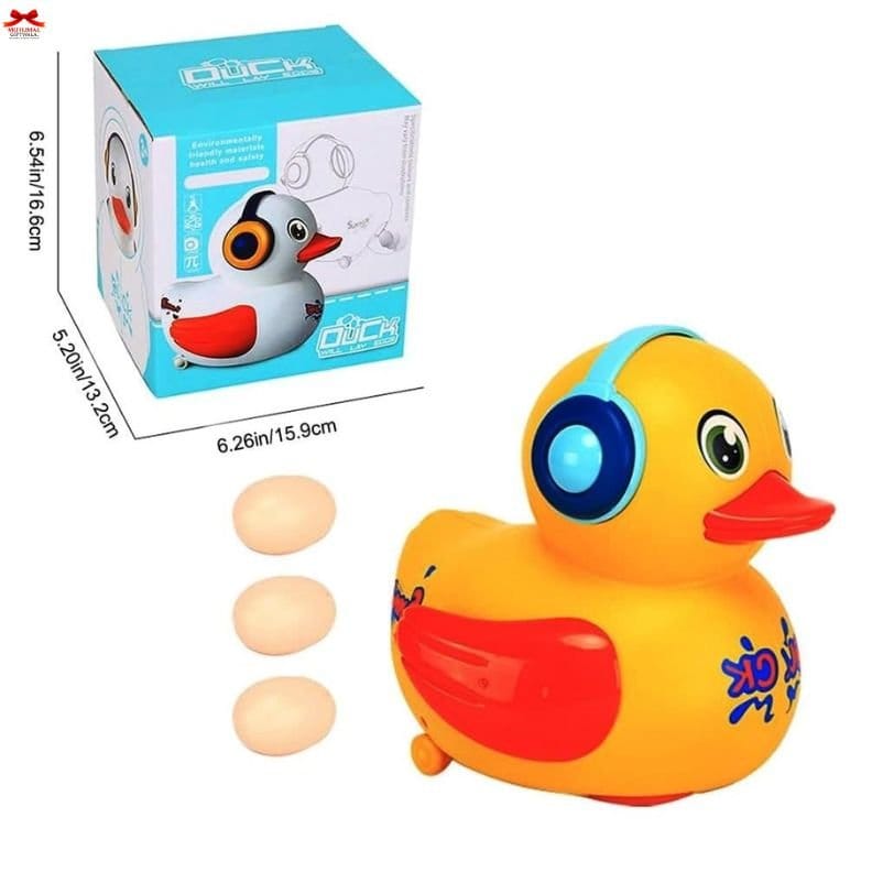 Musical Duck Egg Laying Toy Colorful Lights Music Fun Motumal-motumal